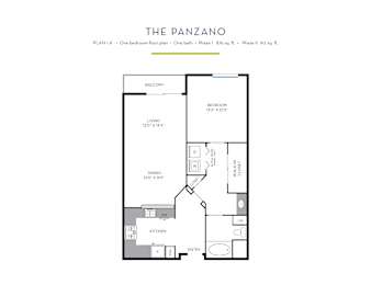 1 bed, 1 bath, 876 sqft, $2,750