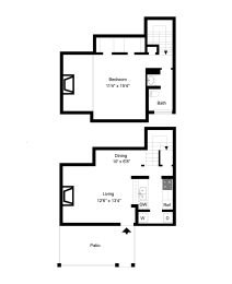 1 bed, 1 bath, 762 sqft, $1,078