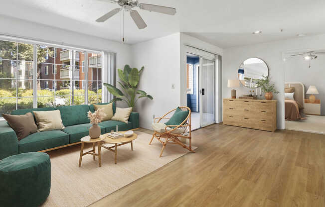 Living Room with Hard Surface Flooring