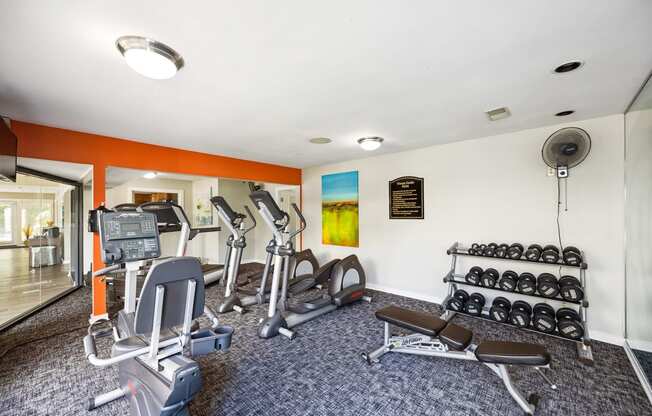 Fitness Center With Modern Equipment at The Grove at Lyndon, Louisville, Kentucky