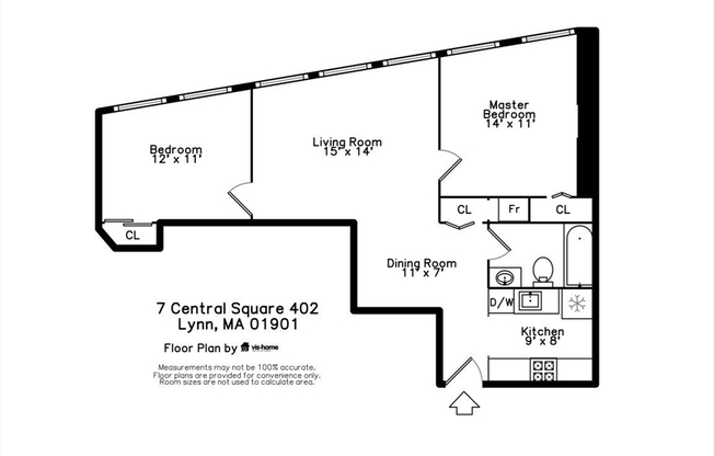 2 beds, 1 bath, 659 sqft, $2,375, Unit 402