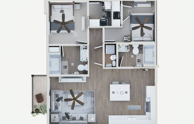 2 beds, 2 baths, 847 sqft, $1,620