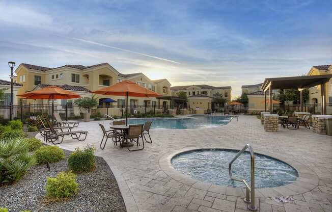 Second Hot tub at Bella Victoria Apartments in Mesa Arizona January 2021