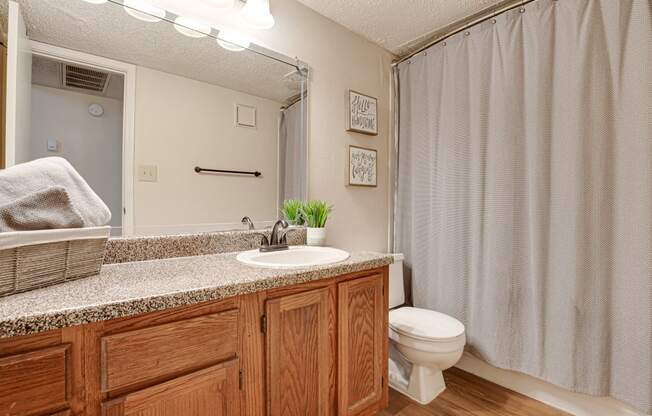Bathroom With Vanity Lights at Hunters Hill, Texas, 75287