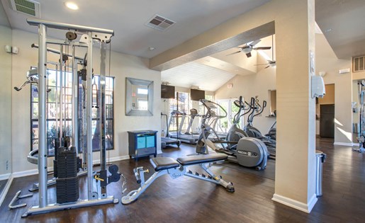 Fitness center equipment