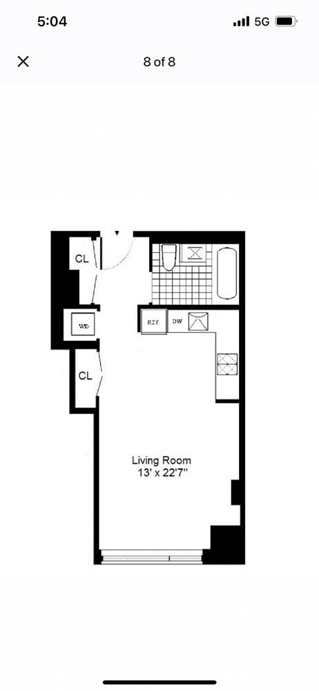 Studio, 1 bath, $4,000, Unit 9G