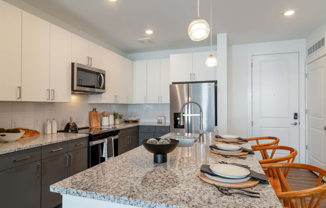 Kitchen with Stainless Steel Appliances