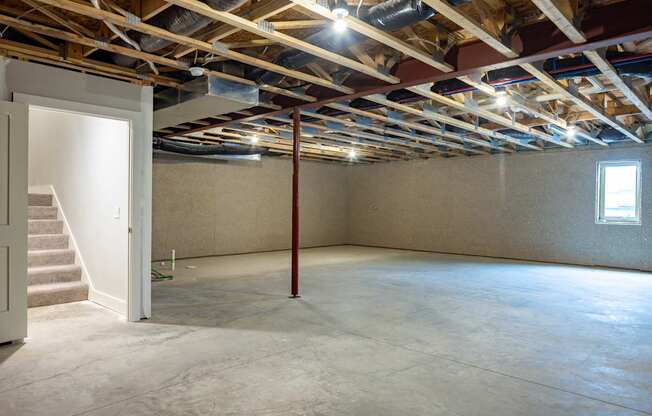Basement at the Quarry Apartments in DeWitt Michigan