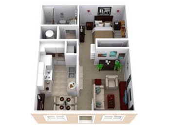 1 bed, 1 bath, 506 sqft, $1,080