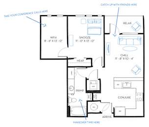 1 bed, 1 bath, 815 sqft, $1,950