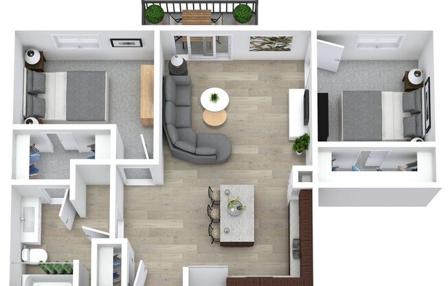 2 beds, 1 bath, 834 sqft, $1,500, Unit 118
