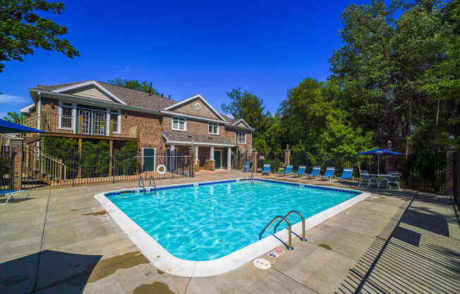 Outdoor Pool with Large Sundeck at Tall Oaks Apartment Homes, Kalamazoo, MI, 49009