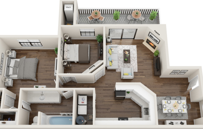 1 bed, 1 bath, 904 sqft, $1,097