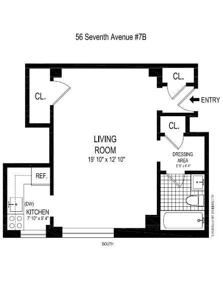 Studio, 1 bath, $5,100, Unit 9B