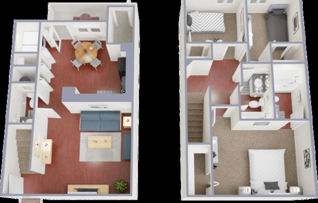 3 beds, 2.5 baths, 1,106 sqft, $1,500