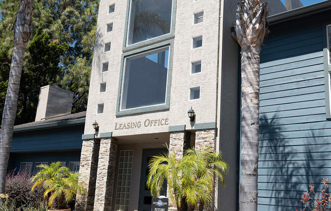 A building with a leasing office sign in front of it at Autumn Oaks Apartments, Roseville, CA, 95678