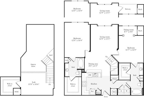 2 beds, 2 baths, 1,314 sqft, $2,851, Unit 403