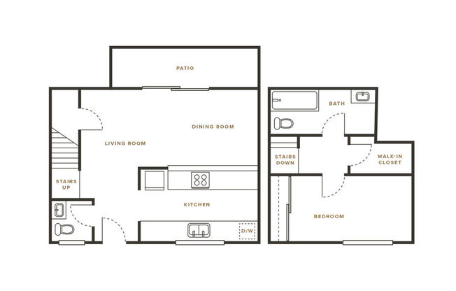 1 bed, 1.5 baths, 840 sqft, $2,250
