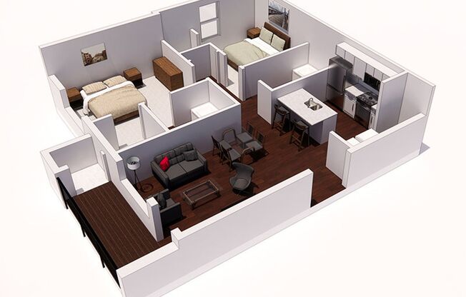 2 beds, 2 baths, 976 sqft, $1,795, Unit K165