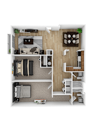 2 beds, 1.5 baths, 1,150 sqft, $1,030