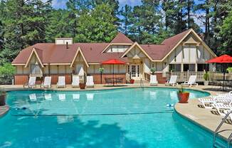 Swimming Pool and Sundeck at Laurel Woods Apartments, Greenville, South Carolina