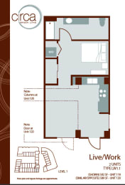 Studio, 1 bath, $2,175