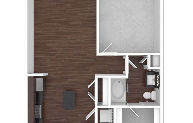 1 bed, 1 bath, 685 sqft, $1,320