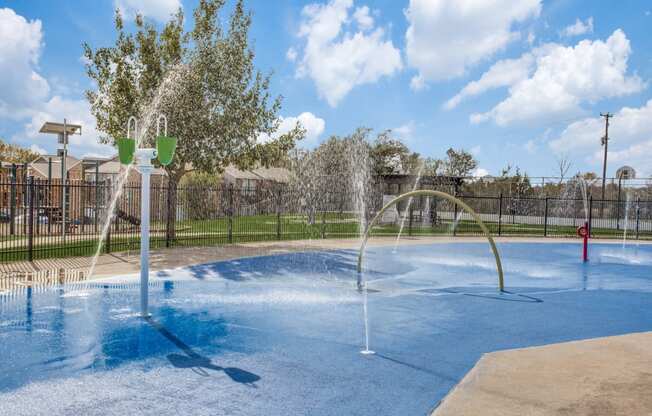 Apartments for Rent in Fort Worth, TX- Monarch Pass- Enclosed Splash Pad with Padded Floors