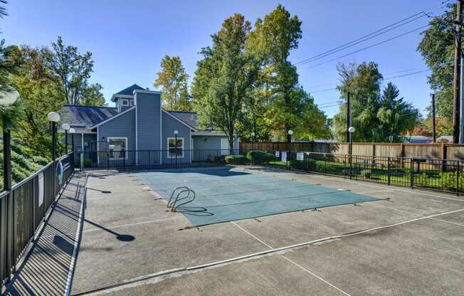 Court Area at Hampton Park Apartments, Oregon, 97223