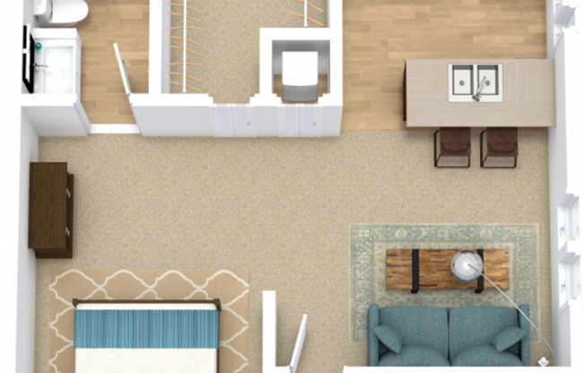 Studio, 1 bath, 450 sqft, $1,320, Unit 476-1620