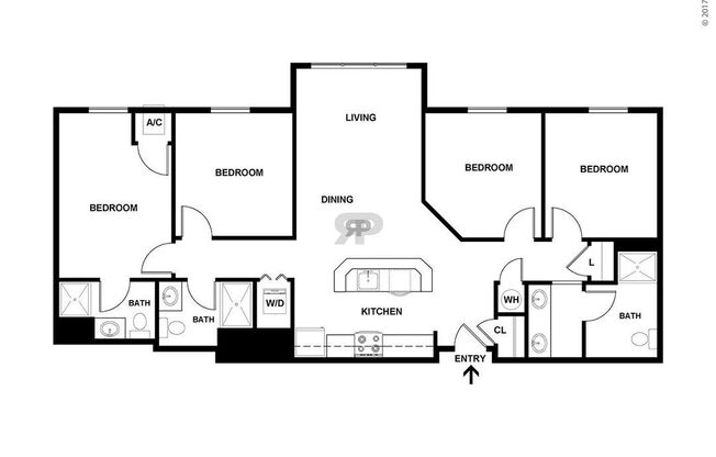 4 beds, 3 baths, 1,210 sqft, $1,537