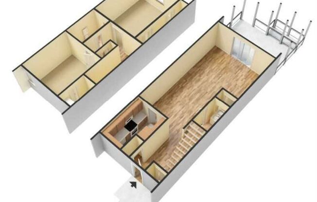 2 beds, 1.5 baths, 1,050 sqft, $1,120, Unit 5B