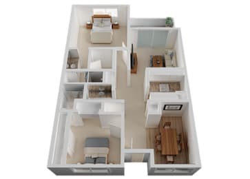2 beds, 2 baths, 1,188 sqft, $2,820