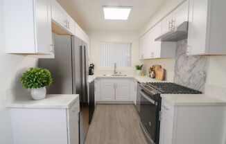 Fantastic gated 71 units building complex in Encino with pool, laundry facilities, assigned parking, on site manager...