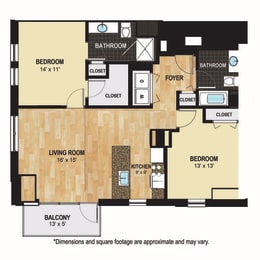 2 beds, 2 baths, 1,149 sqft, $2,178