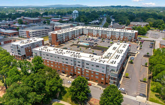 Overhead view of Park View Greer Apartments in Greer, SC