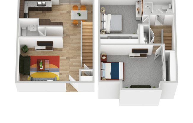 2 beds, 1.5 baths, 1,000 sqft, $1,775, Unit 347-101