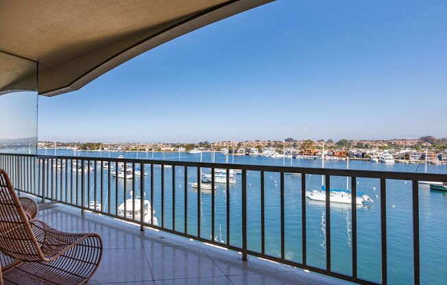 Unique Over the Water Balcony with 270 degree Bay Views