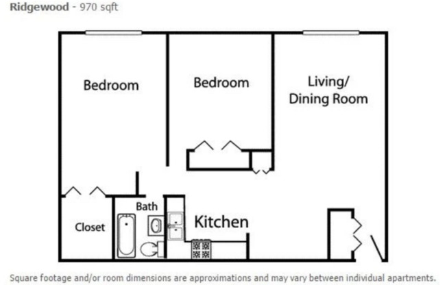 2 beds, 1 bath, 1,000 sqft, $2,495, Unit 1D2