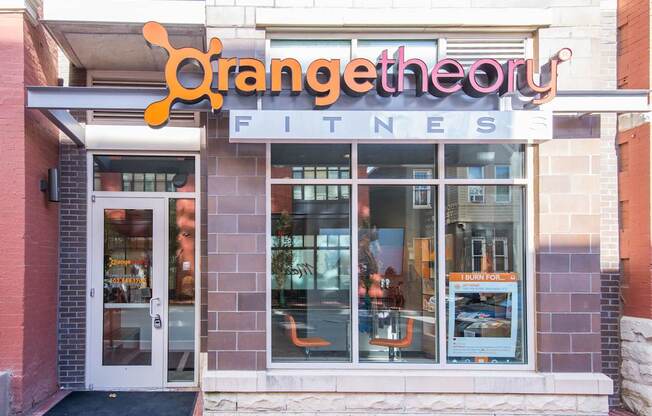 A fitness center called Orange Theory Fitness.