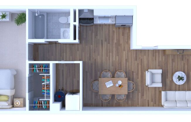 1 bed, 1 bath, 650 sqft, $1,395