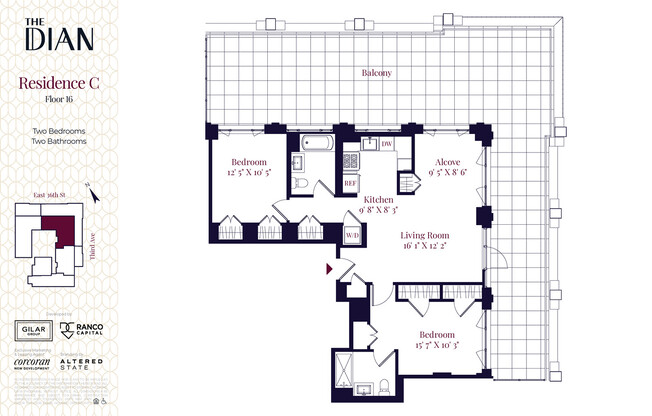 2 beds, 2 baths, $15,990, Unit 16C