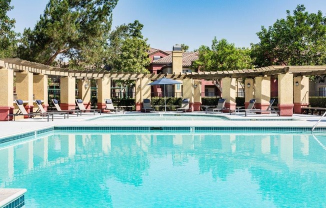 Swimming Pool With Relaxing Sundecks at Deerwood, Corona, California