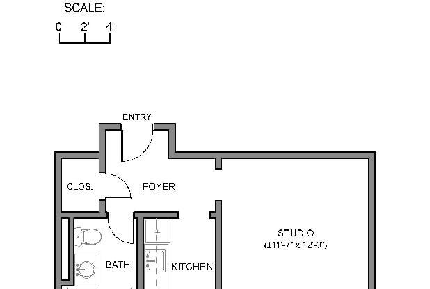 Studio, 1 bath, 320 sqft, $2,375, Unit 20