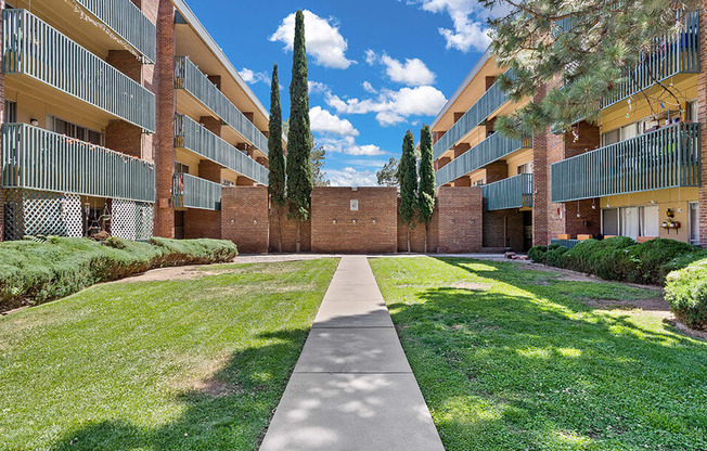 exterior of apartment complex in New Mexico