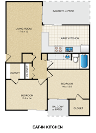 2 beds, 1 bath, 1,100 sqft, $1,220