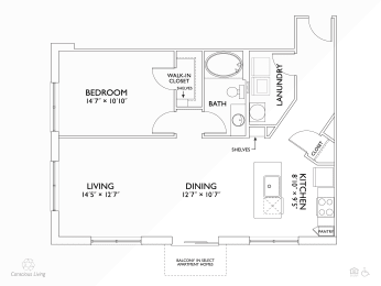 1 bed, 1 bath, 927 sqft, $1,637