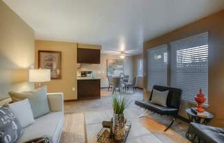 Modern Living Room at Parkside Apartments, Gresham, OR, 97080