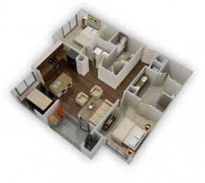 2 beds, 2 baths, 1,186 sqft, $1,920
