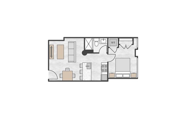 1 bed, 1 bath, 825 sqft, $1,950, Unit 531